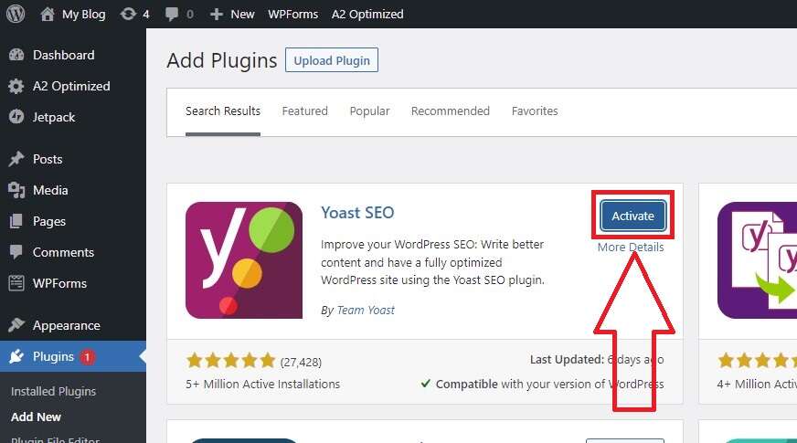 Activate WordPress  Plugin 