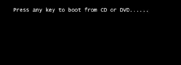 Confirm installation script from CD/DVD or USB in the system.
