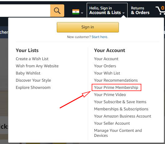 Amazon Prime Membership