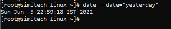 check previous day time 