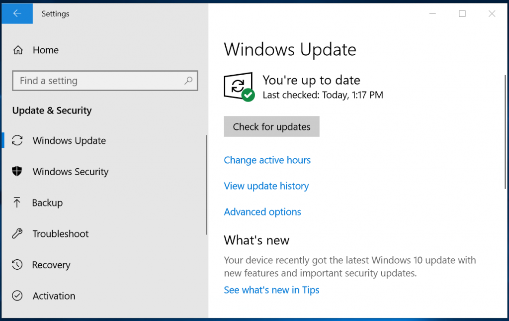 update windows 10